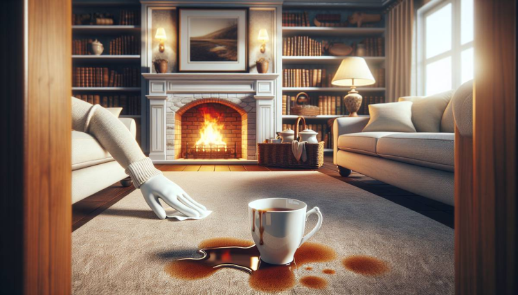 راهنمای جامع پاک کردن لکه چای از روی فرش: روش‌های موثر برای انواع فرش